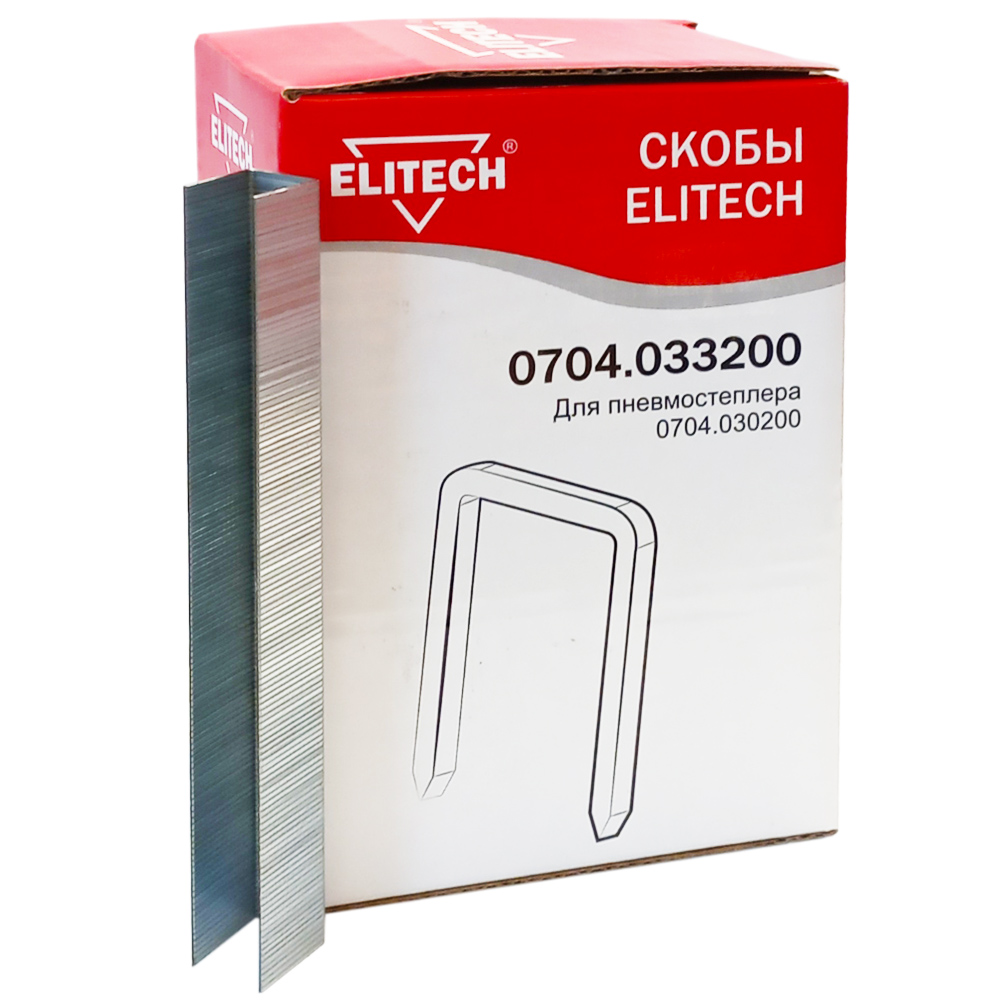 Аксессуар__Скобы 16 мм (21 Ga / 5000 шт)  (0704.033200), ELITECH 195053- фото