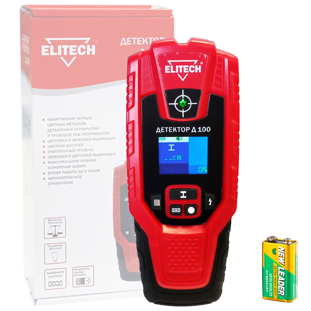 Детектор металла Д 100, ELITECH 182091- фото