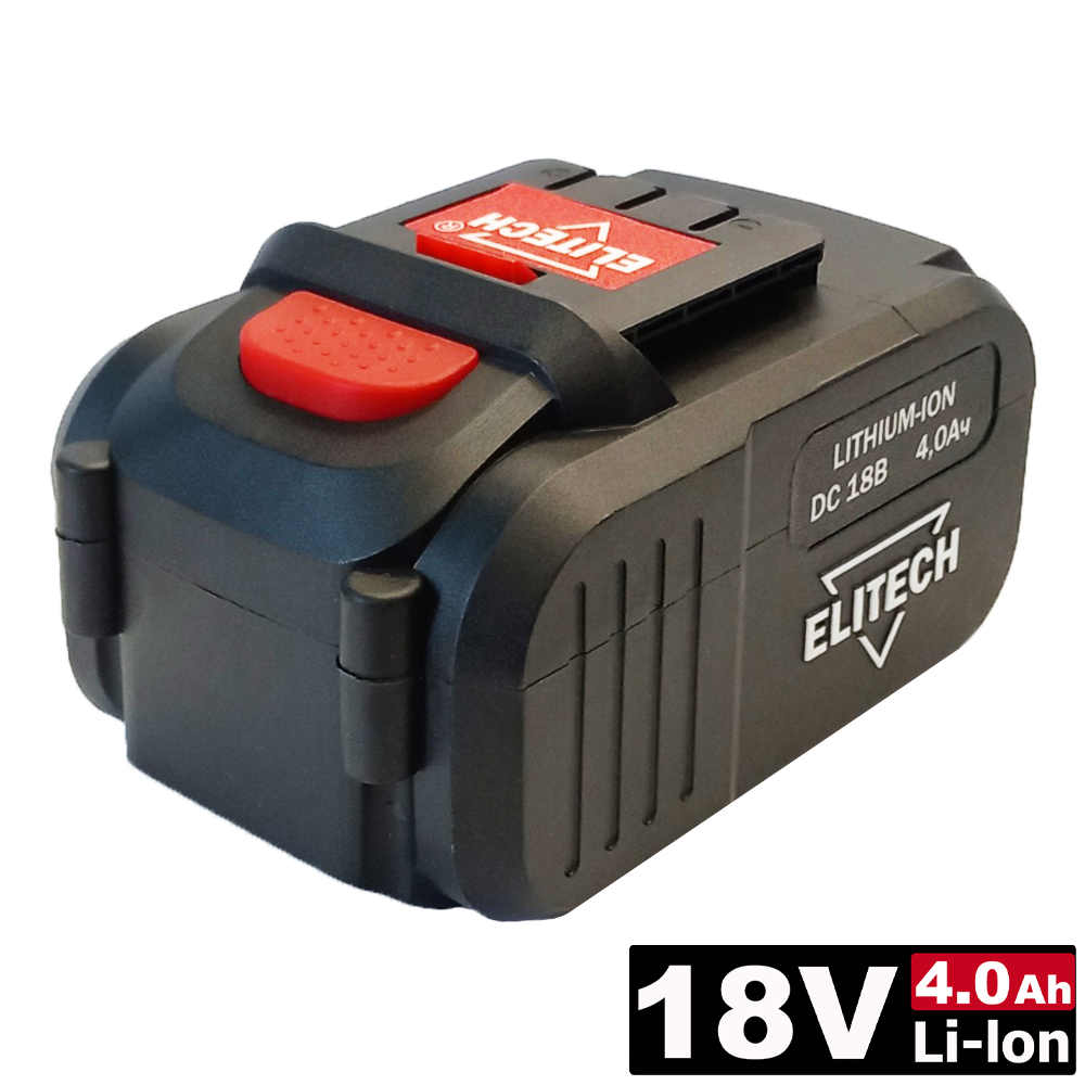 Аккумулятор 18V 4.0 Ah (1 шт)  (1820.067700), ELITECH 188830- фото