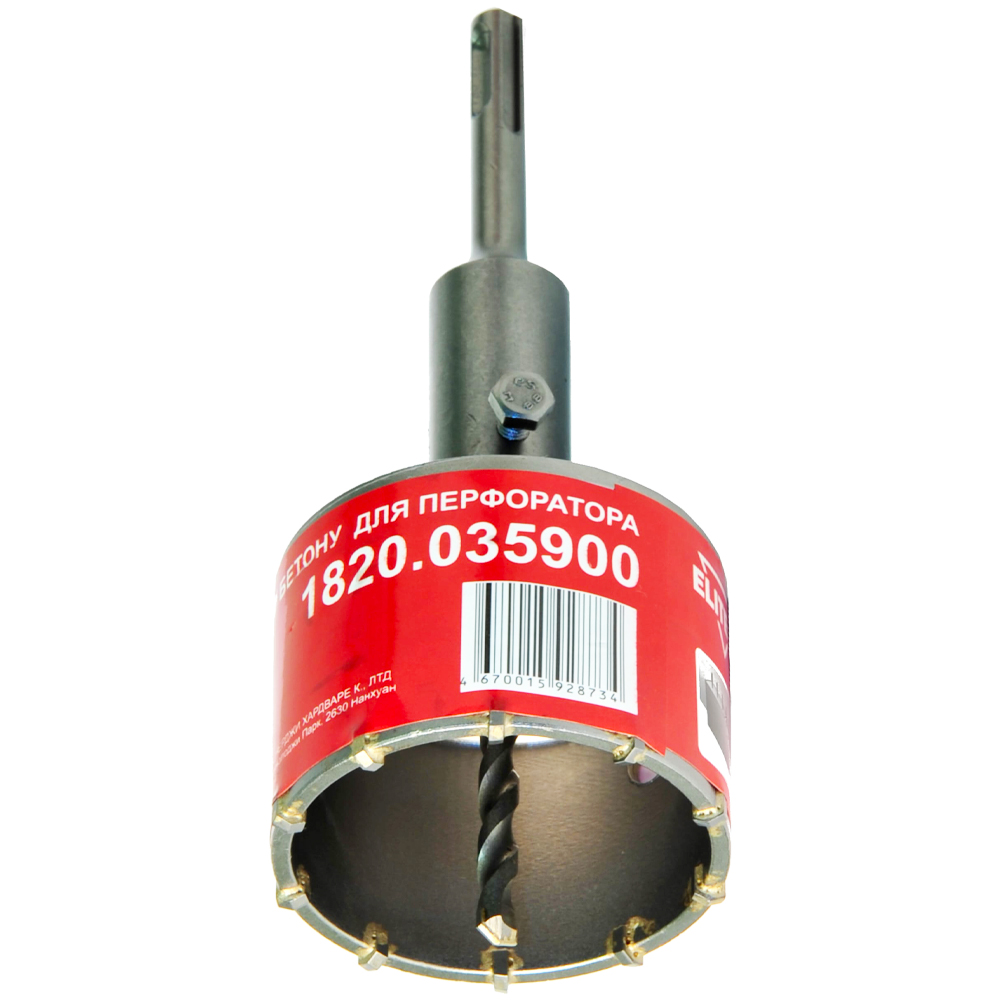 Коронка SDS-Plus 80 мм  (бетон / ударная), ELITECH 186039- фото