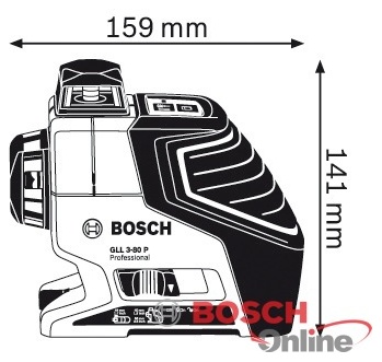 Нивелир Bosch GLL3-80P + штатив BT250 (060106330B)