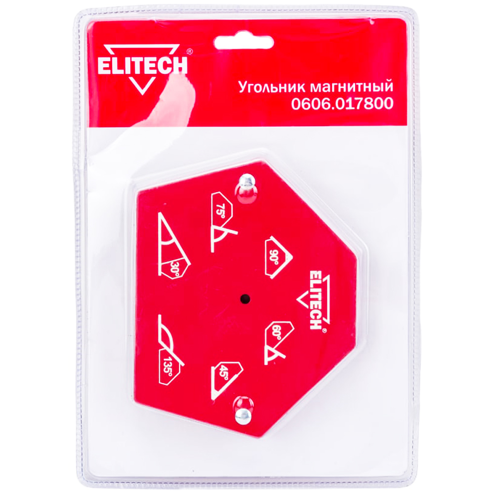 Аксессуар__Уголок магнитный (30°, 45°,60°,75°, 90°, 135° / усилие 35 кг)  (0606.017800), ELITECH 195311- фото2