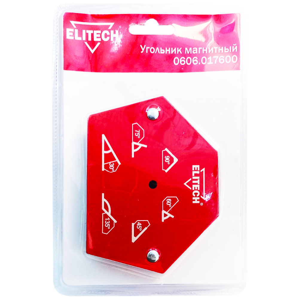 Аксессуар__Уголок магнитный (30°, 45°,60°,75°, 90°, 135° / усилие 23 кг)  (0606.017600), ELITECH 195310- фото2