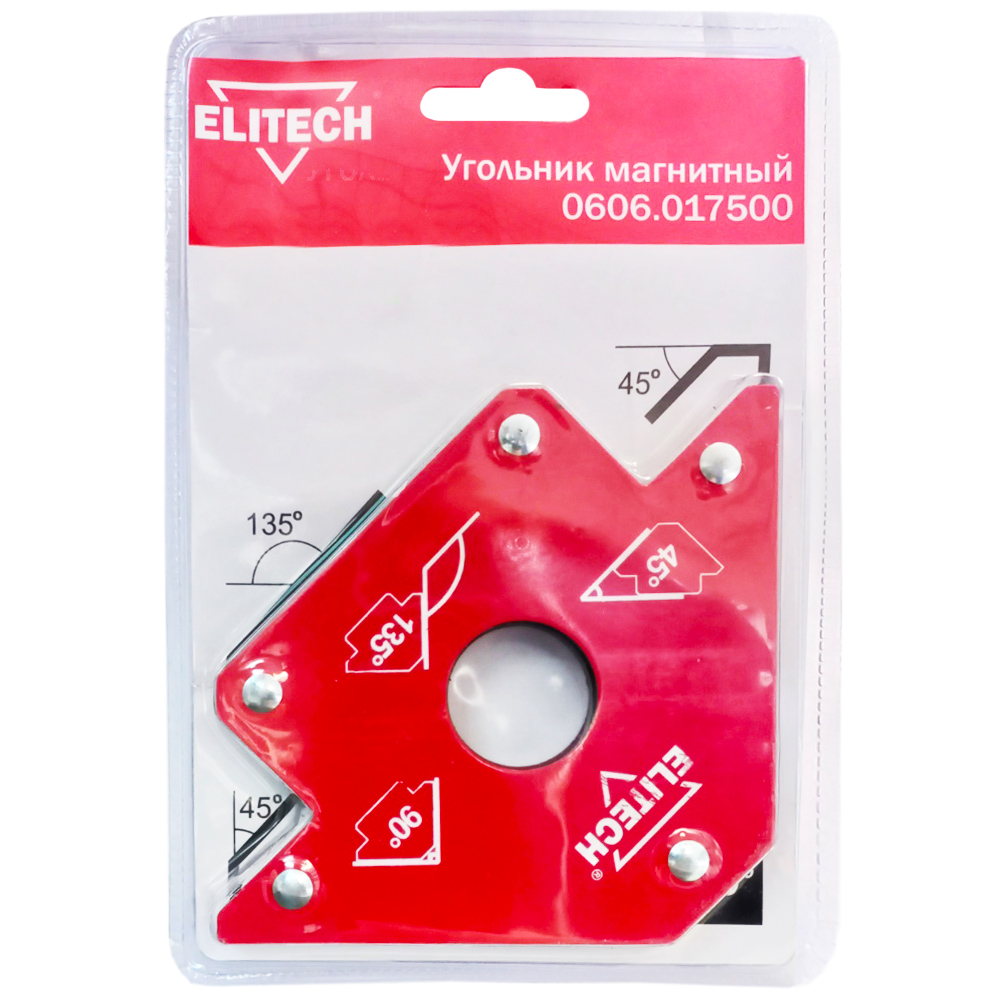 Аксессуар__Уголок магнитный (45°, 90°, 135° / усилие 23 кг)  (0606.017500), ELITECH 195307- фото2