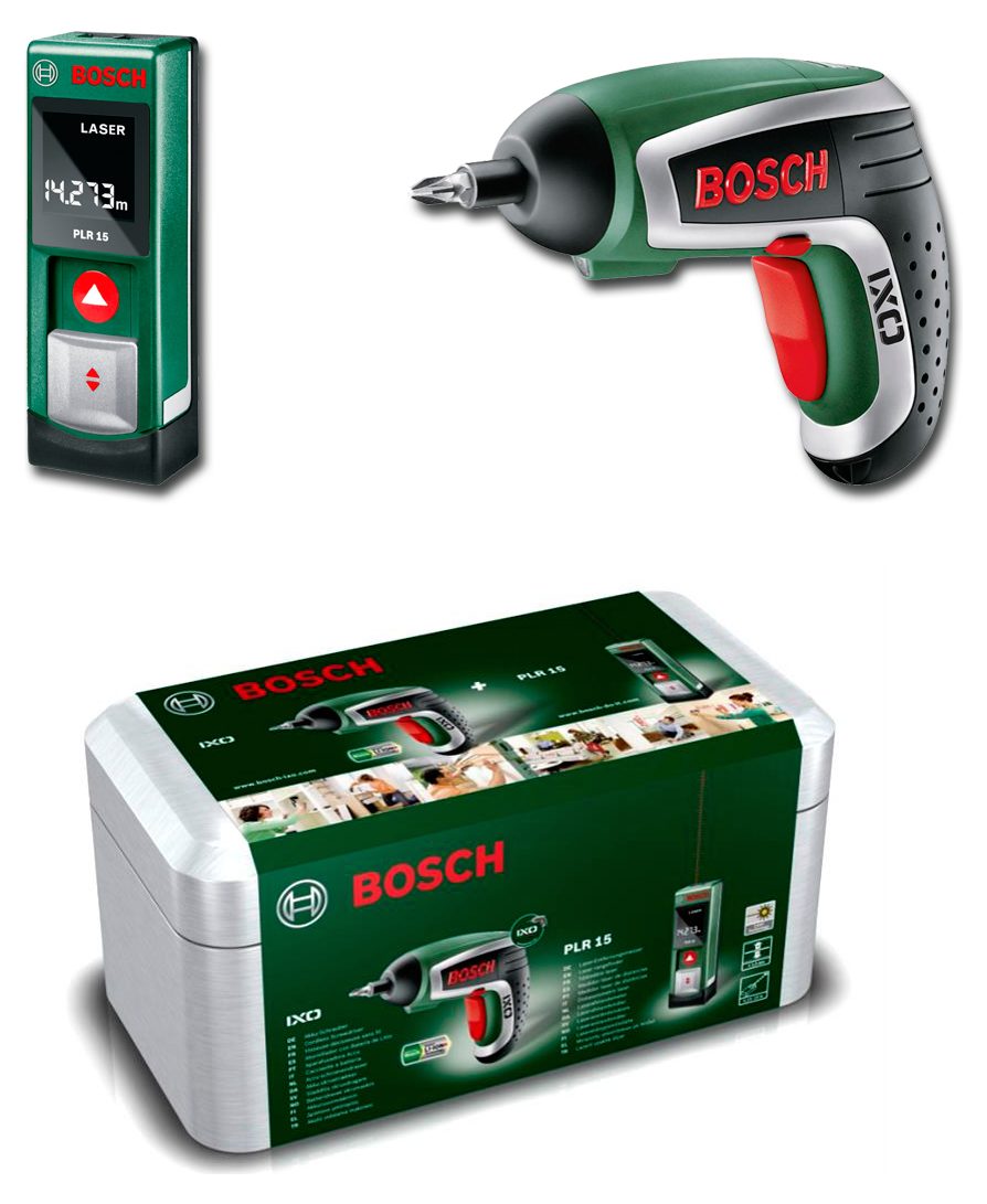 Подарочный набор Bosch: PLR 15 + IXO (0603672003)