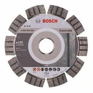 Алмазный отрезной круг Best for Concrete Bosch 125 x 22,23 x 2,2 x 12 mm (2608602652) Bosch