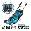 Газонокосилка DLM538CT2 аккумуляторная (36V / 2*5.0 Ah / DC18SH / 53 см)