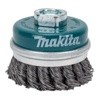 Щетка д/шлиф.маш. проволочная чашечная 100 мм MAKITA (для УШМ, d100 мм, толщ. проволоки 0.5 мм, пучки, нерж., M14х2)  D-78570