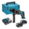 MAKITA DHR241RTJ Перфоратор аккумуляторный Makita DHR241RTJ в сумке (18.0 В, 2*5.0Ah, 1.9Дж, 3 режима, 3.5 кг, SDS-Plus)