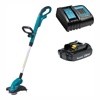Триммер аккум. MAKITA LXT DUR181SY в кор. (18.0 В, 1 акк., 1.5 А/ч, Li-Ion, 26 см, с головкой, плавный пуск,)  DUR181SY