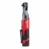 Трещотка импульсная акк.  MILWAUKEE M12 FIR38-201B  в сумке (12V, 1*2.0Ah, 75 Нм, 3/8", BL-motor) 4933459798